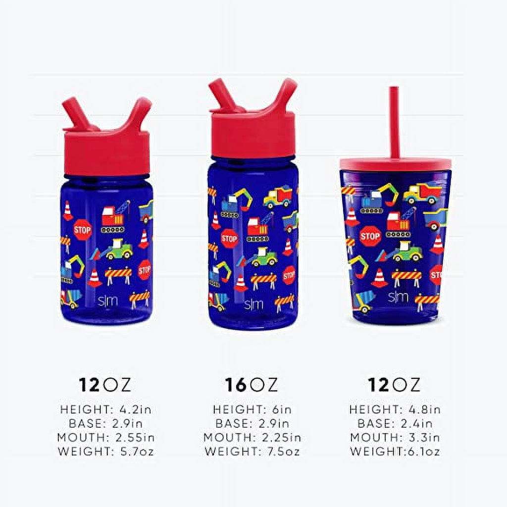 Simple Modern Summit Water Bottle Straw Lid Vacuum Insulated Stainless Steel Bottle | 14 fl oz C431D