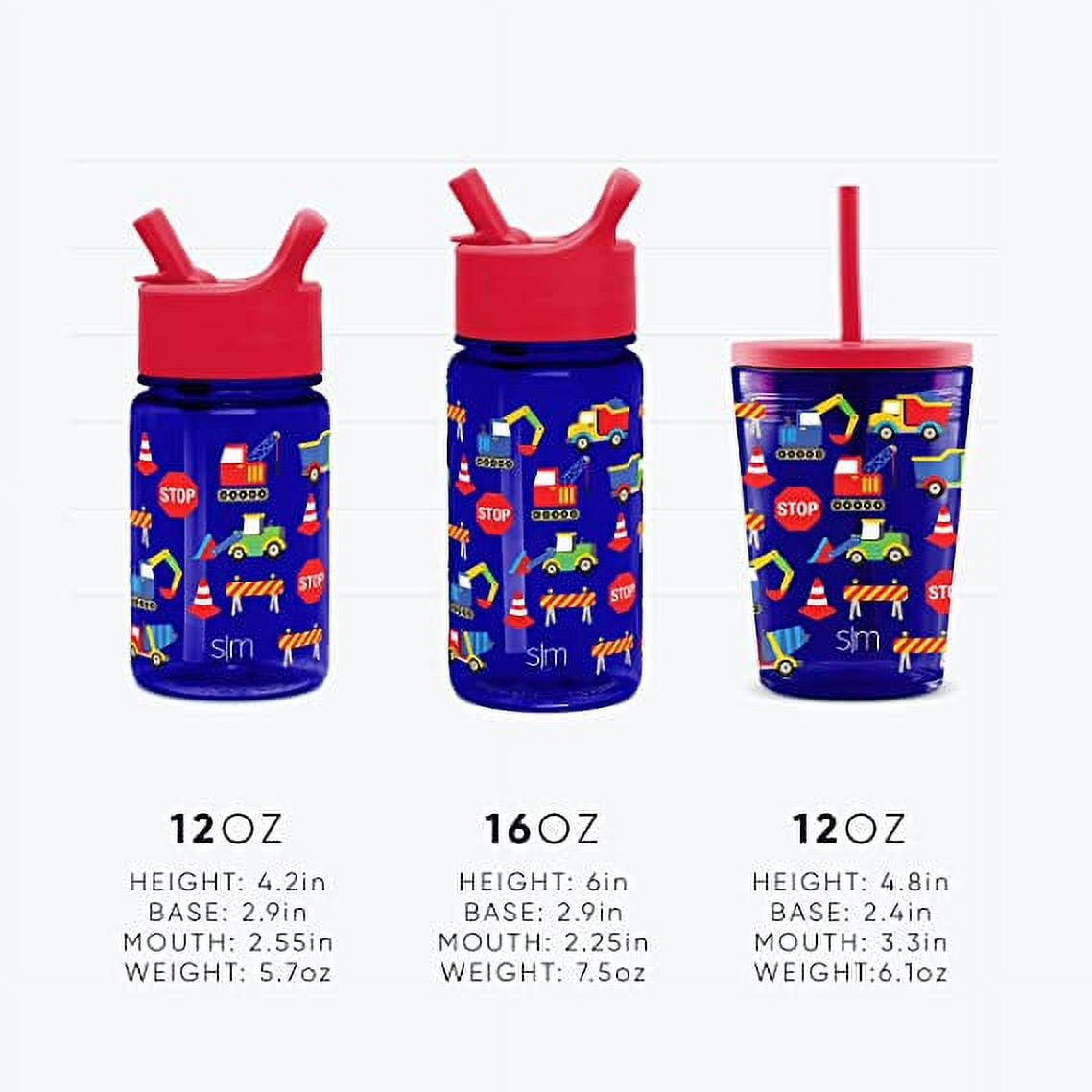 Simple Modern Summit Water Bottle Straw Lid Vacuum Insulated Stainless Steel Bottle | 14 fl oz C431D