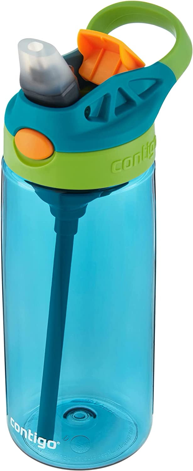 Contigo Kid's 20 oz. AutoSpout Straw Water Bottle - Juniper/Limelight C032D