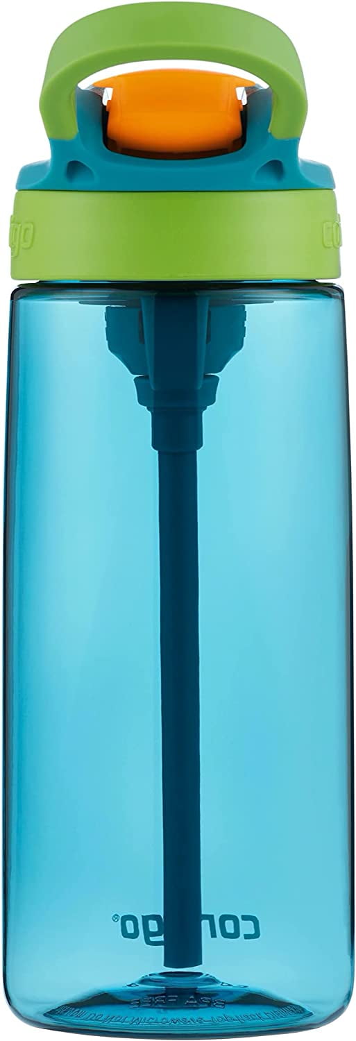Contigo Kid's 20 oz. AutoSpout Straw Water Bottle - Juniper/Limelight C032D