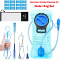 TAGVO Hydration Bladder 2 Liter BPA Free 70oz + Cleaning Brushes Kit, Leakproof Water Bladder Travel Reservoir Hydration Bag, Easy Cleaning by 3 Brushes and Air Drying by Collapsible Frame C383M