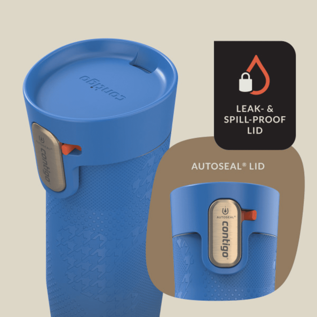 Contigo x Ally Love Autoseal West Loop Vacuum-Insulated Stainless Steel Travel Mug with Easy-Clean Lid, 16 oz, Stellar Jay C028V