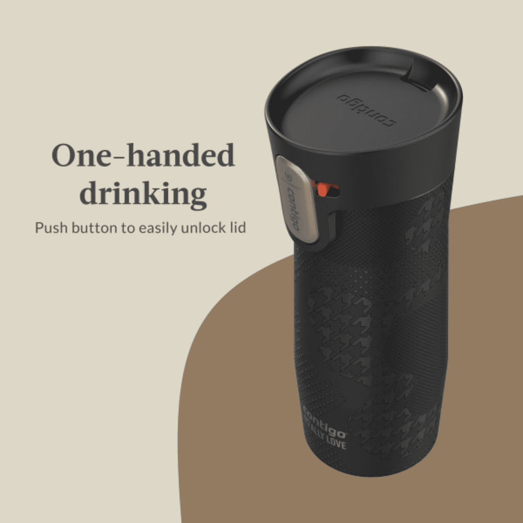 Contigo x Ally Love Autoseal West Loop Vacuum-Insulated Stainless Steel Travel Mug with Easy-Clean Lid, 16 oz, Stellar Jay C028V
