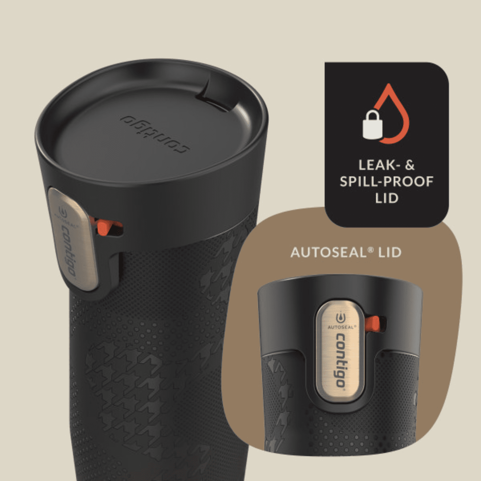 Contigo x Ally Love Autoseal West Loop Vacuum-Insulated Stainless Steel Travel Mug with Easy-Clean Lid, 16 oz, Stellar Jay C028V