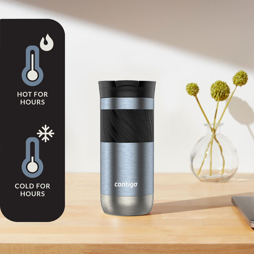 Contigo Byron 2.0 Stainless Steel Travel Mug with SNAPSEAL Lid and Grip, 16oz. C050Z
