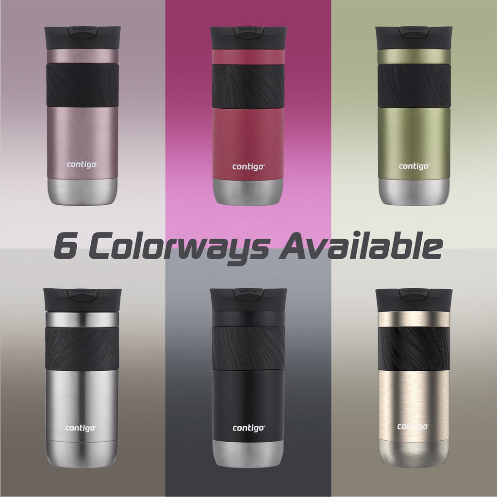 Contigo Byron 2.0 Stainless Steel Travel Mug with SNAPSEAL Lid and Grip, 16oz. C050Z