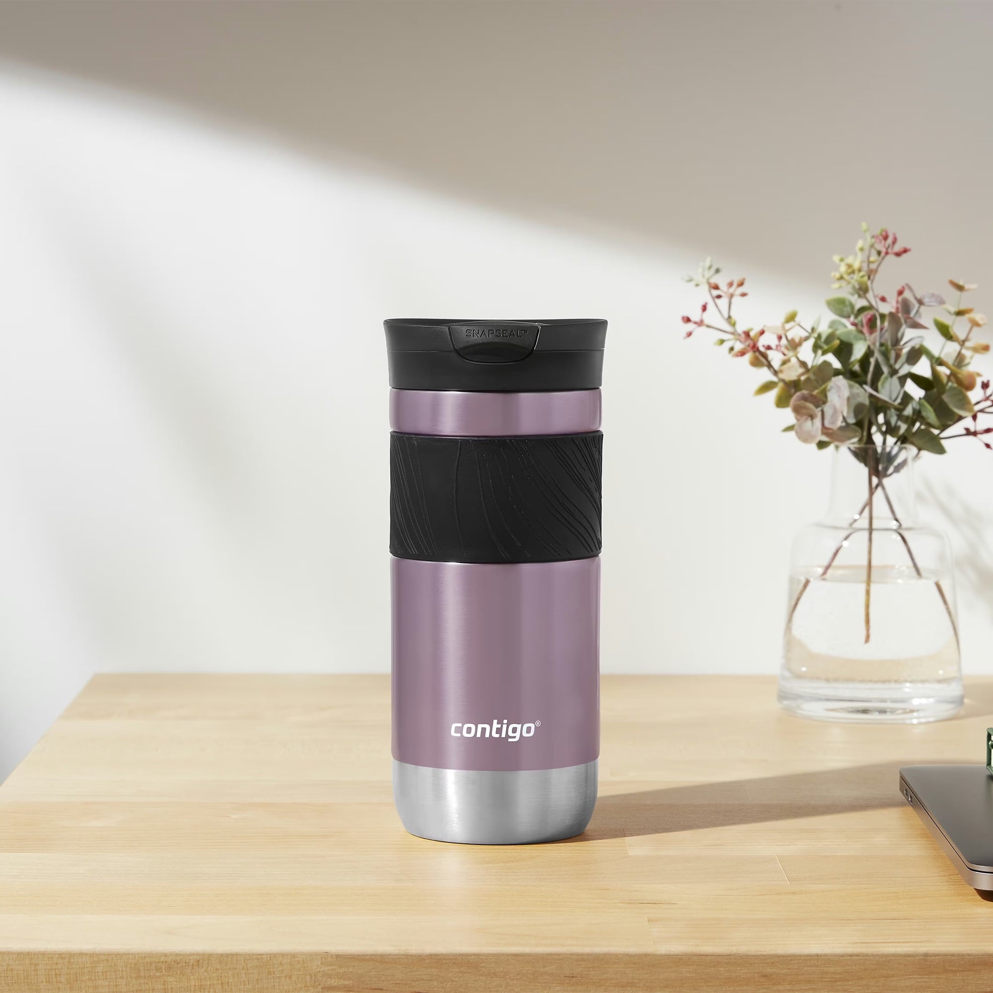 Contigo Byron 2.0 Stainless Steel Travel Mug with SNAPSEAL Lid and Grip, 16oz. C050Z