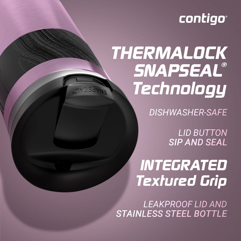 Contigo Byron 2.0 Stainless Steel Travel Mug with SNAPSEAL Lid and Grip, 16oz. C050Z