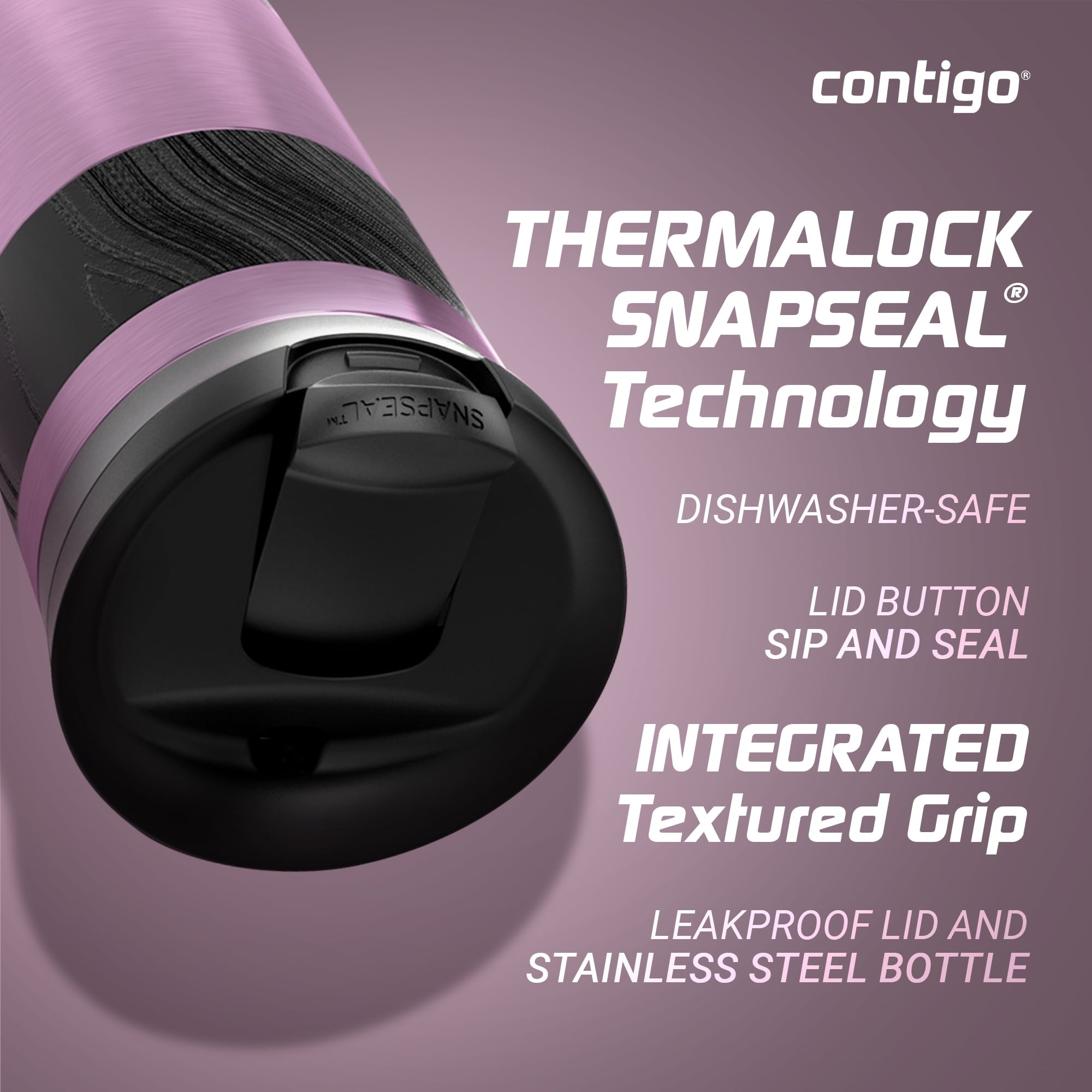 Contigo Byron 2.0 Stainless Steel Travel Mug with SNAPSEAL Lid and Grip, 16oz. C050Z