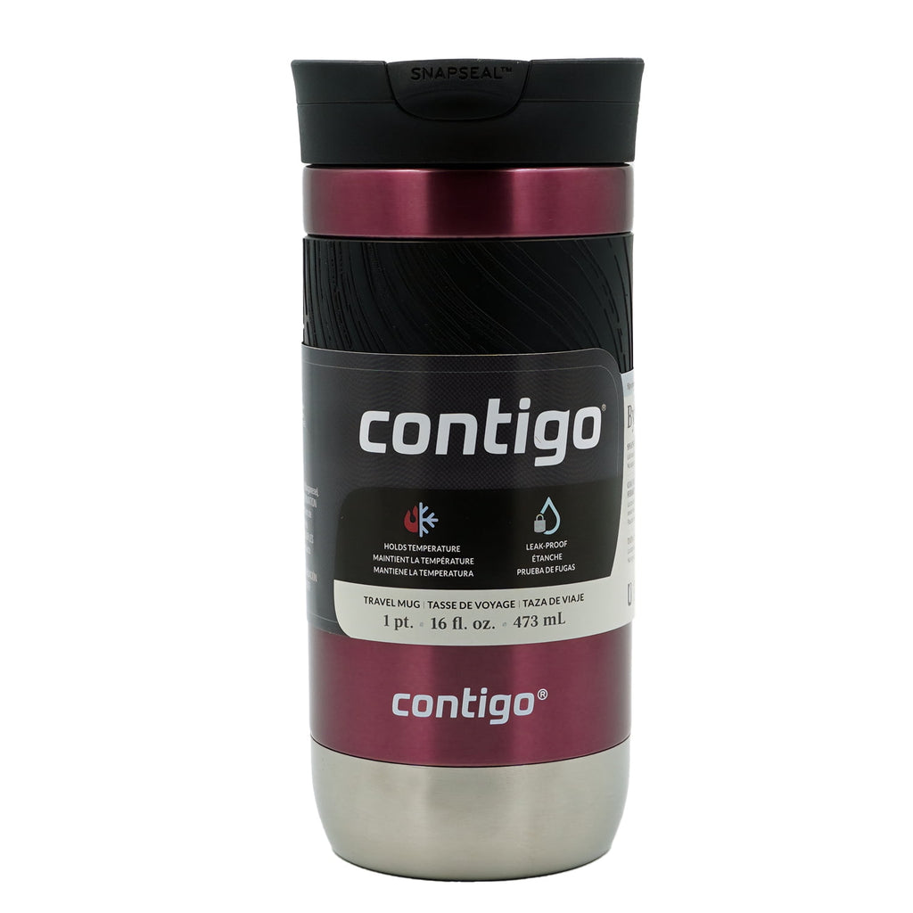 Contigo Byron 2.0 Stainless Steel Travel Mug with SNAPSEAL Lid and Grip, 16oz. C050Z