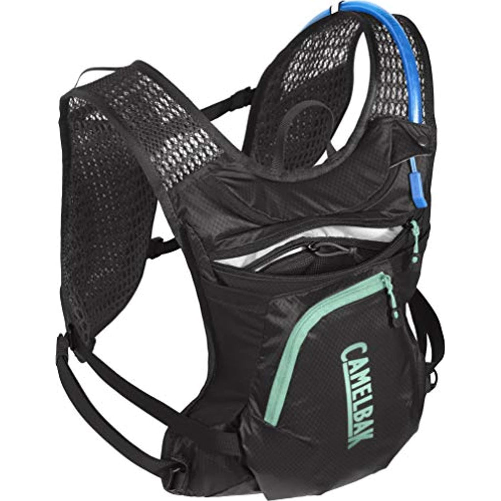 CamelBak Women's Chase Bike Vest 50oz - Hydration Vest - Easy Access Pockets, Black/Mint C265R