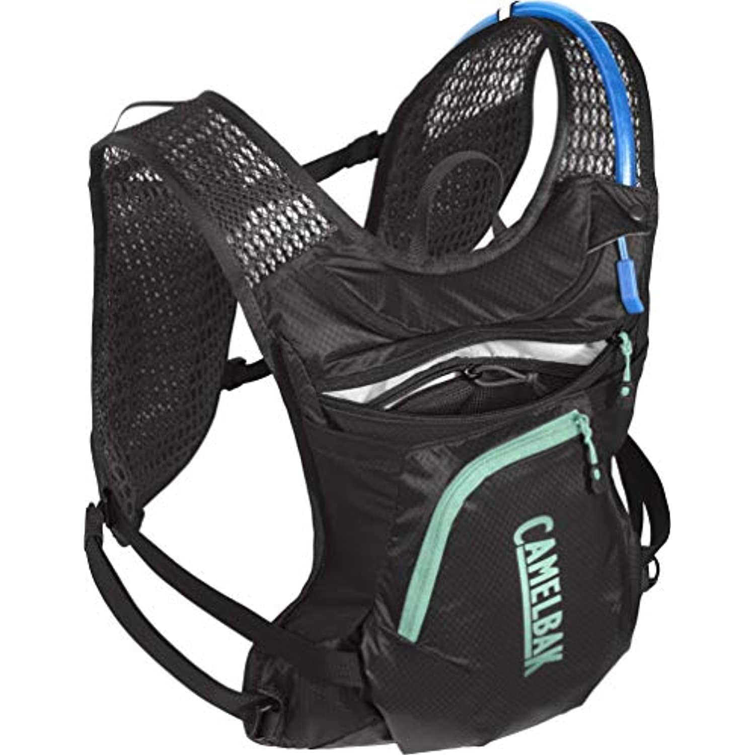 CamelBak Women's Chase Bike Vest 50oz - Hydration Vest - Easy Access Pockets, Black/Mint C265R