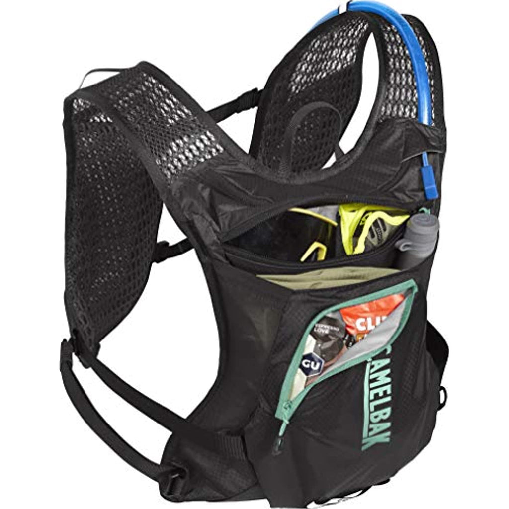 CamelBak Women's Chase Bike Vest 50oz - Hydration Vest - Easy Access Pockets, Black/Mint C265R