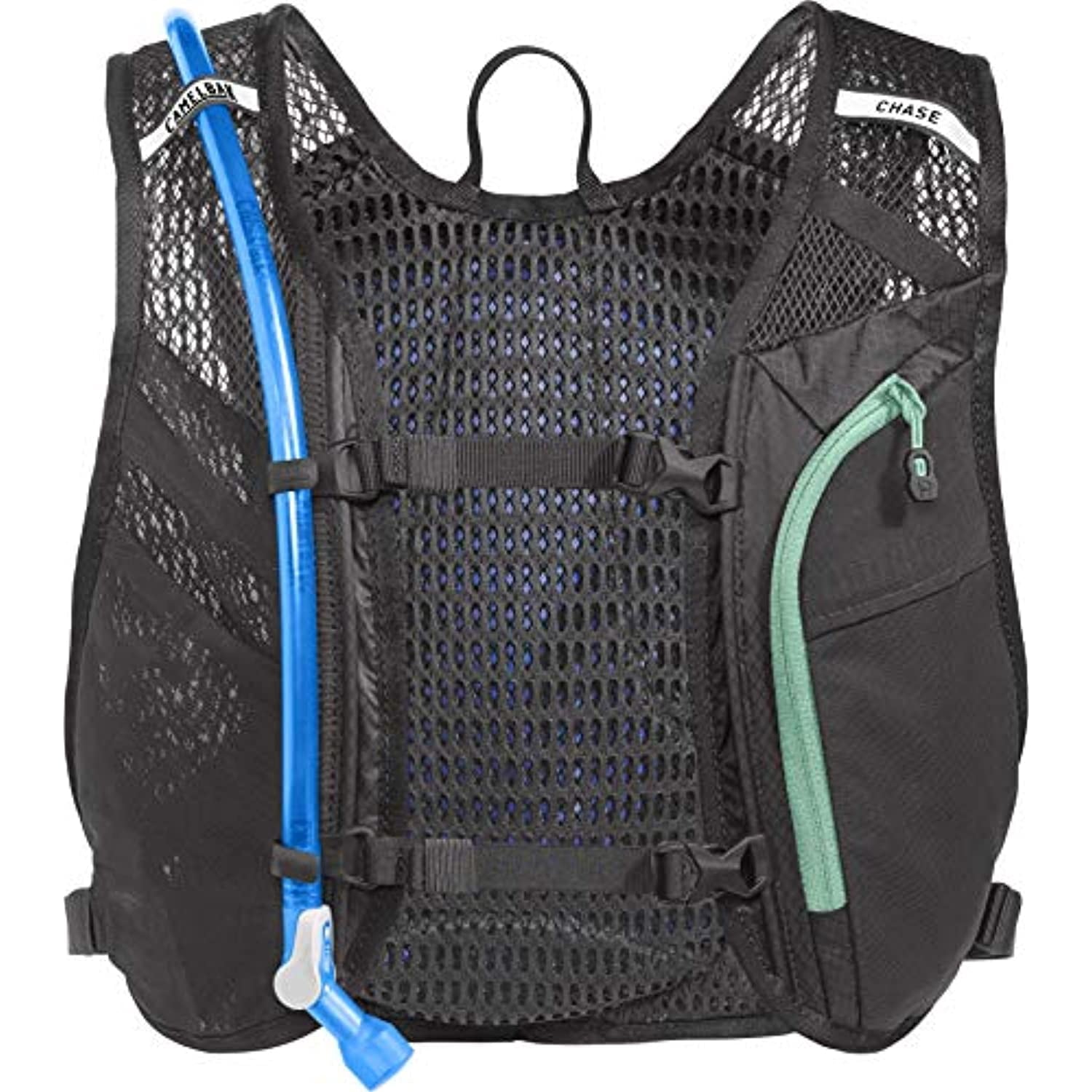 CamelBak Women's Chase Bike Vest 50oz - Hydration Vest - Easy Access Pockets, Black/Mint C265R
