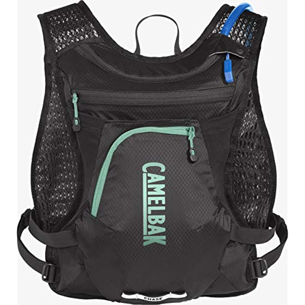 CamelBak Women's Chase Bike Vest 50oz - Hydration Vest - Easy Access Pockets, Black/Mint C265R