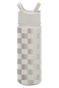 Simple Modern Kids Water Bottle with Straw Lid Vacuum Insulated Stainless Steel Metal Thermos Bottles | Reusable Leak Proof BPA-Free Flask for School | Summit Collection | 18oz, Checkmate C433P
