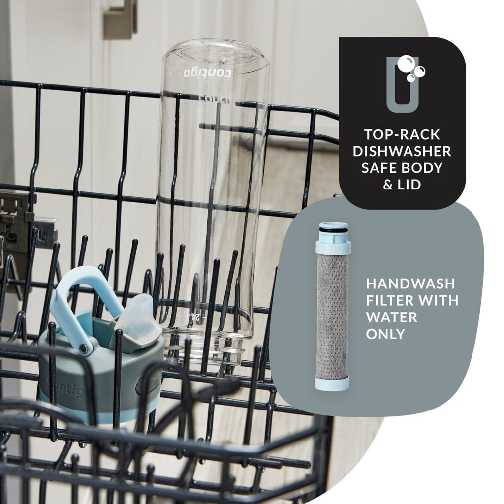Contigo 24 oz. Wells Plastic Filter Water Bottle - Salt C018Q