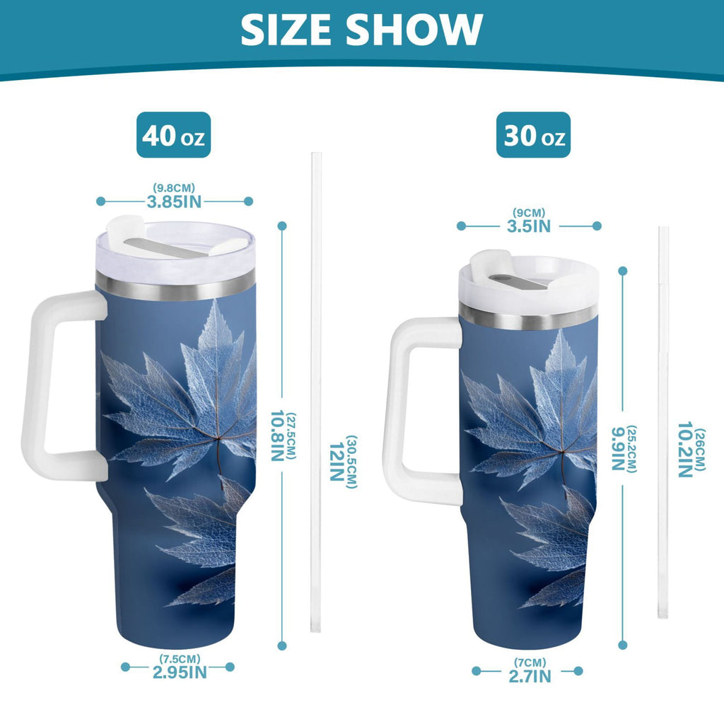 30 oz Insulated Stainless Steel Tumbler Double Wall Stainless Steel Tumbler with 2-Way Drinking Glass Mapleleaves C491U
