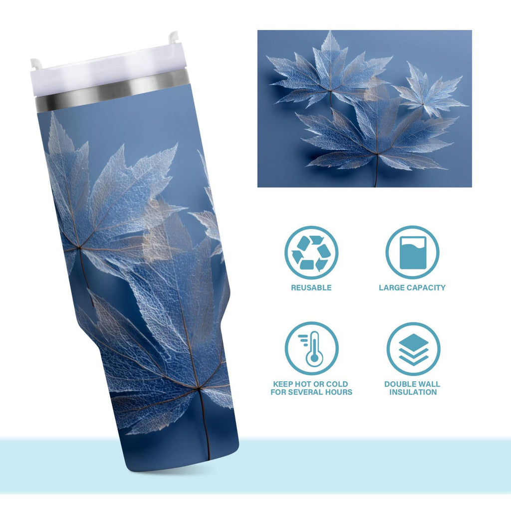 30 oz Insulated Stainless Steel Tumbler Double Wall Stainless Steel Tumbler with 2-Way Drinking Glass Mapleleaves C491U