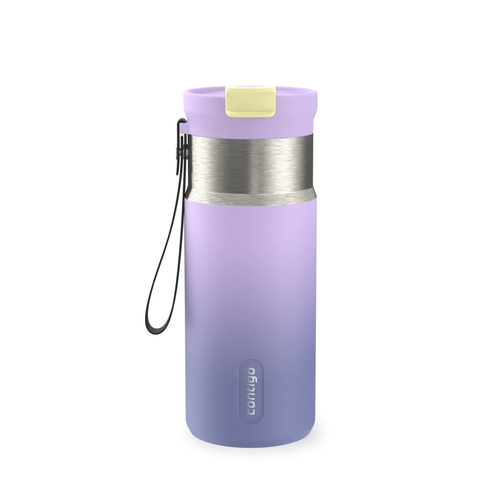 Contigo DualSip 16 oz Compact Leakproof Insulated Water Bottle with 2-Way Lid C049A