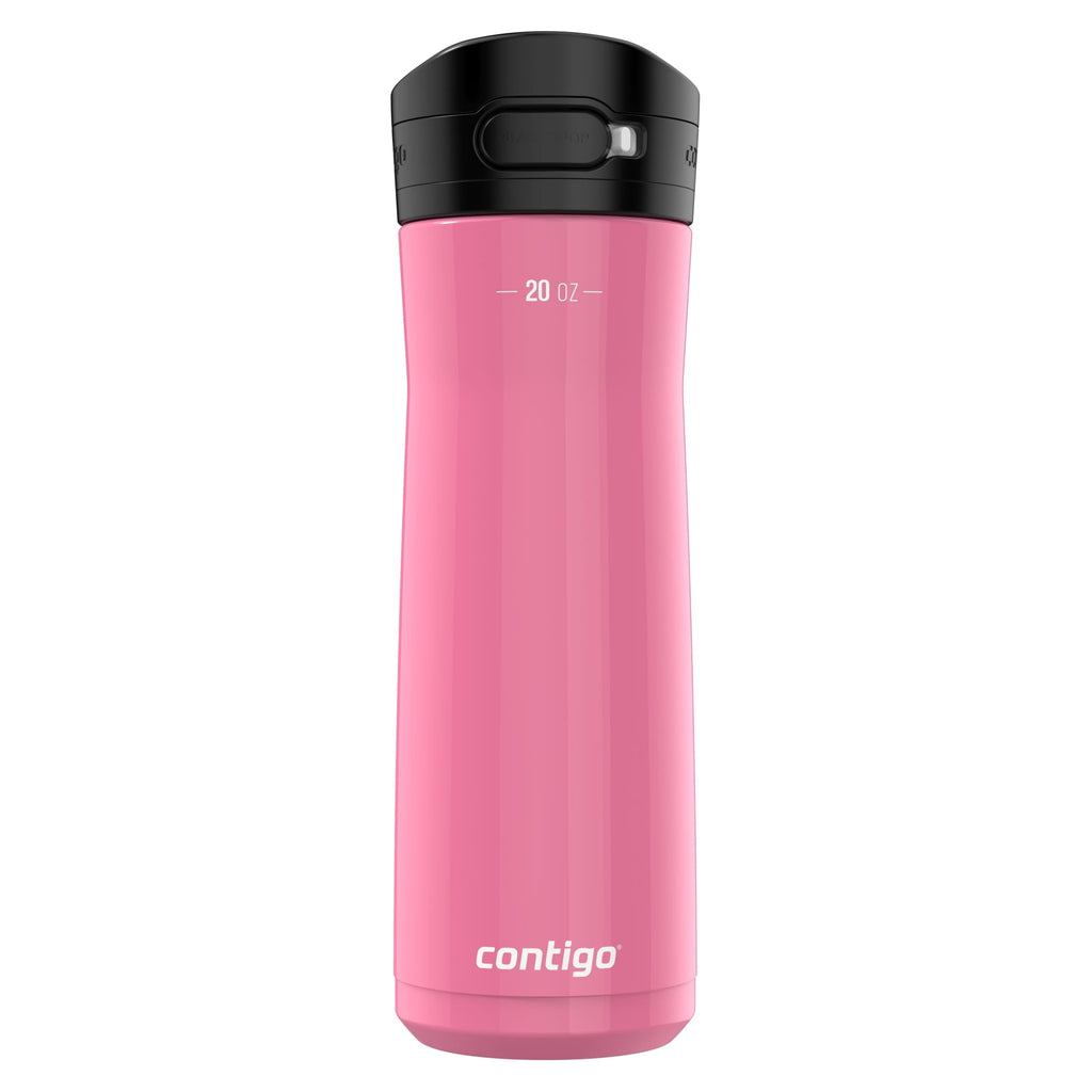 Contigo Jackson Chill  Bundle 2 Water Bottles Black 24oz and Pink  20oz with Autopop Lid C077M