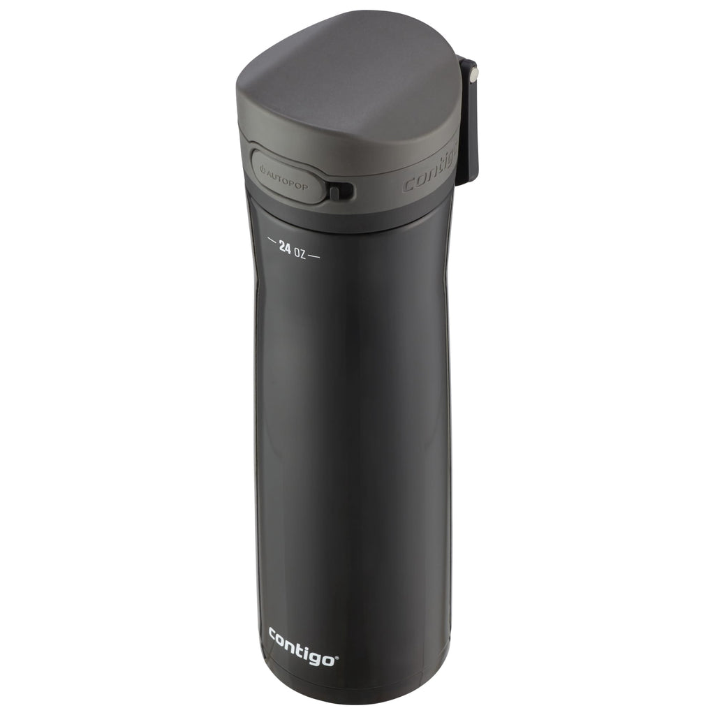 Contigo Jackson Chill  Bundle 2 Water Bottles Black 24oz and Pink  20oz with Autopop Lid C077M