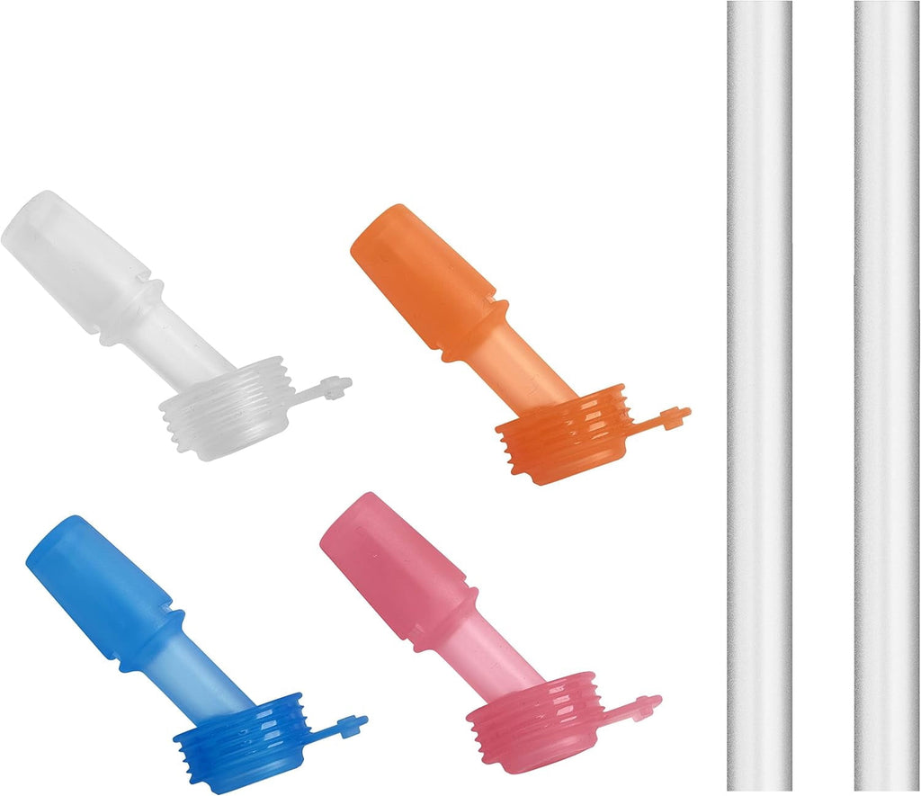CamelBak eddy+ Kids 4-pack, Bite Valve &amp; Straws, Multi Color C333B