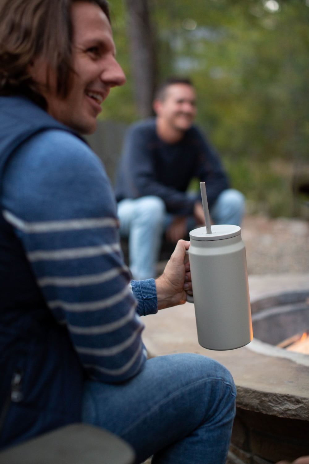 Simple Modern 50 fl oz Insulated Stainless Steel Trek Tumbler with Straw Lid | Midnight Black C406D