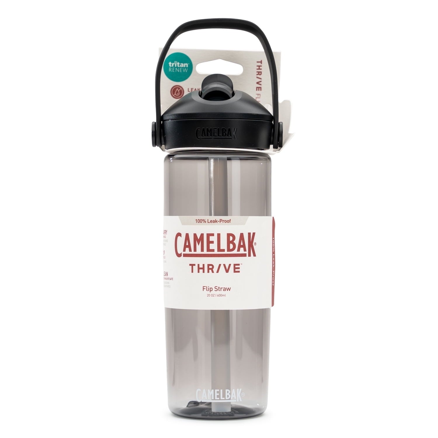 Camelbak Thrive Flip Straw 20oz Water Bottle, Charcoal C234K