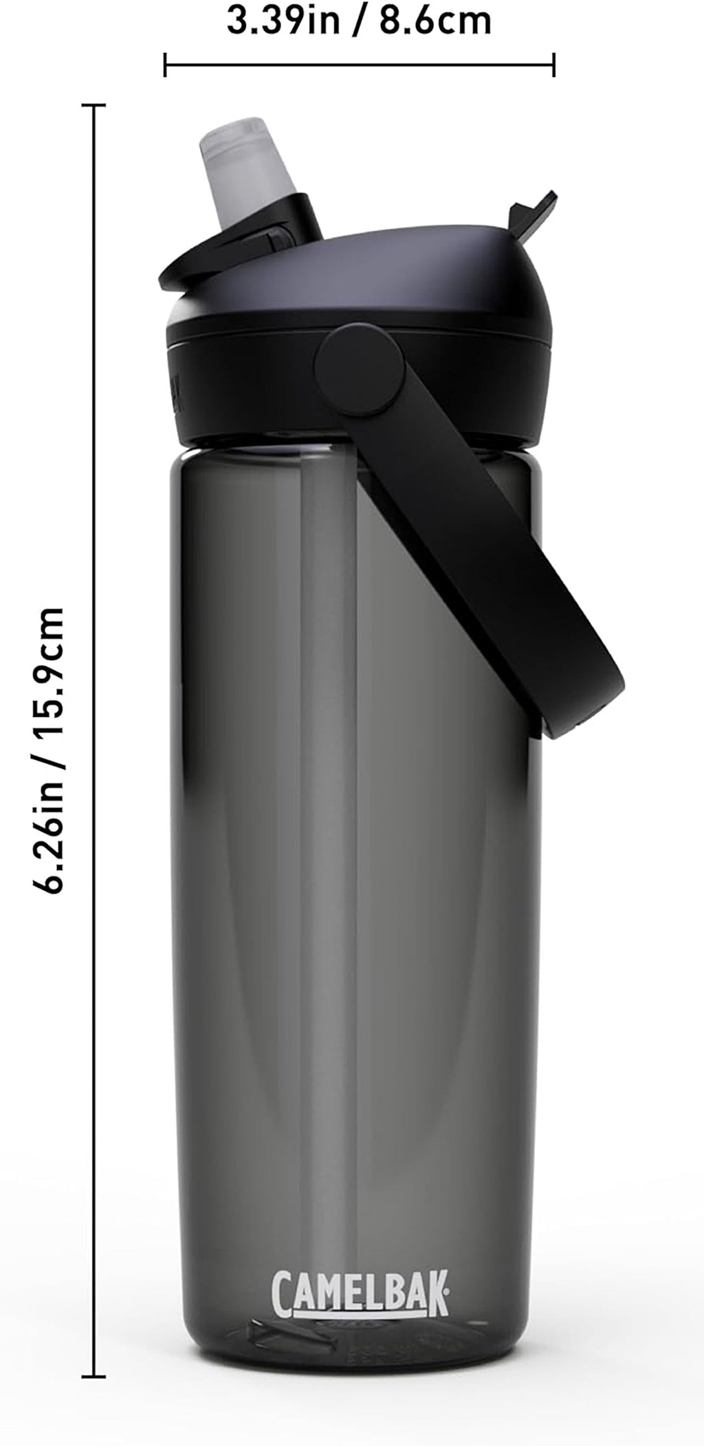 Camelbak Thrive Flip Straw 20oz Water Bottle, Charcoal C234K