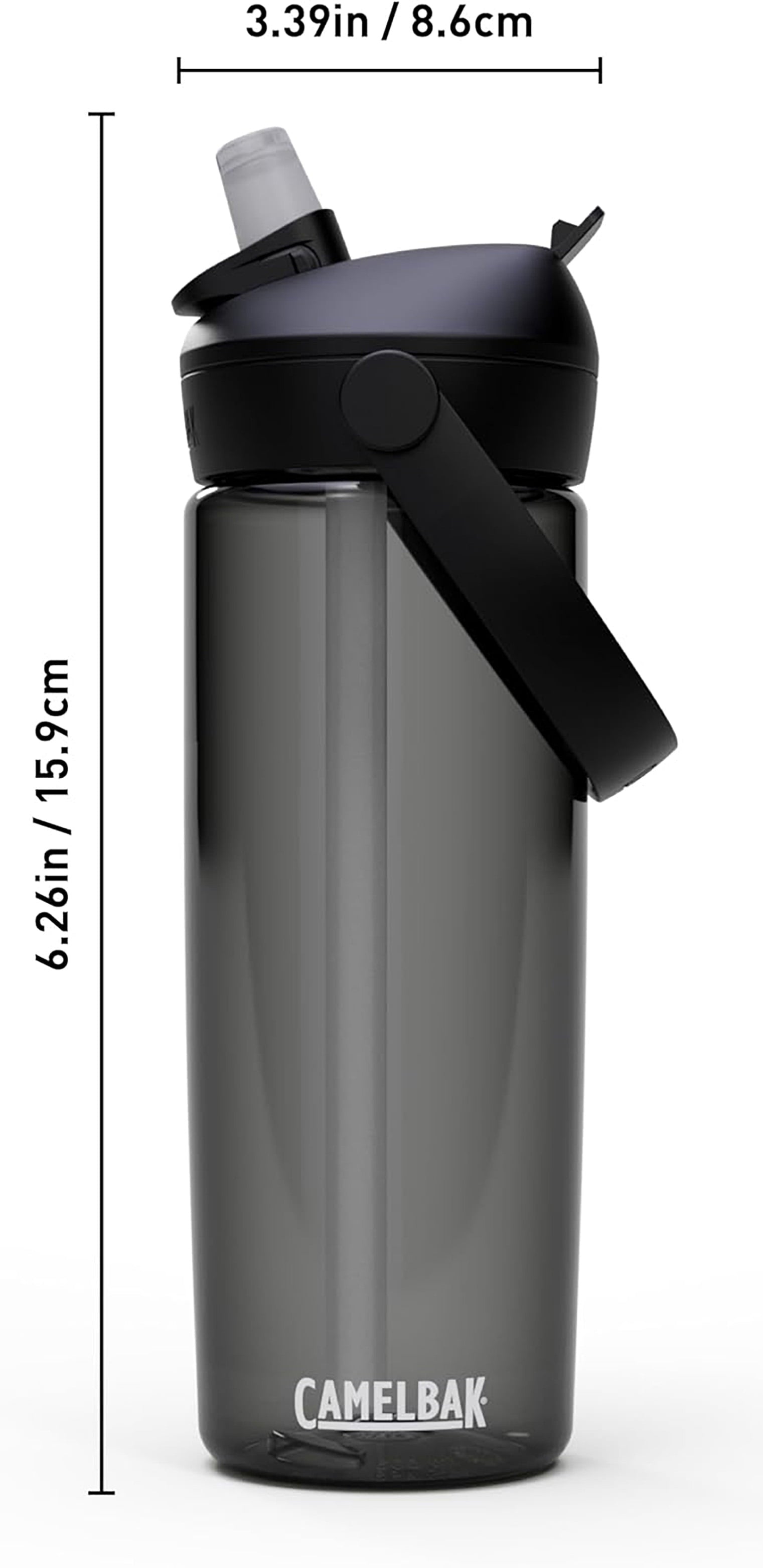 Camelbak Thrive Flip Straw 20oz Water Bottle, Charcoal C234K