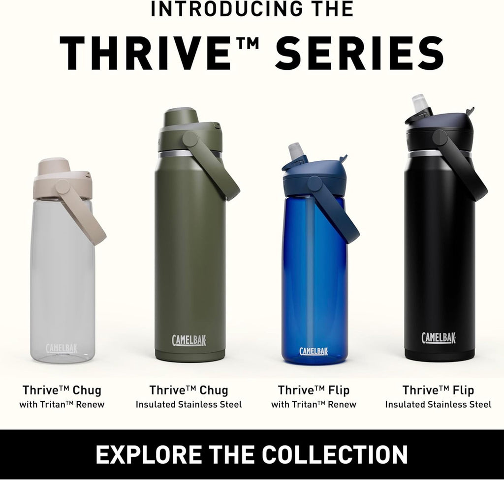 Camelbak Thrive Flip Straw 20oz Water Bottle, Charcoal C234K