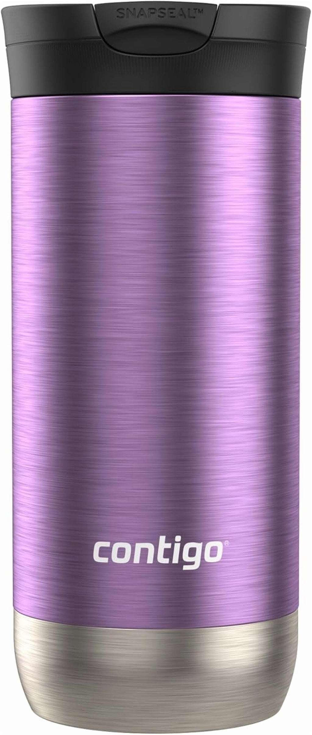 Contigo Huron SnapSeal Insulated Travel Tumbler, Purple Panzy Color 16 oz (473 mL) C070J