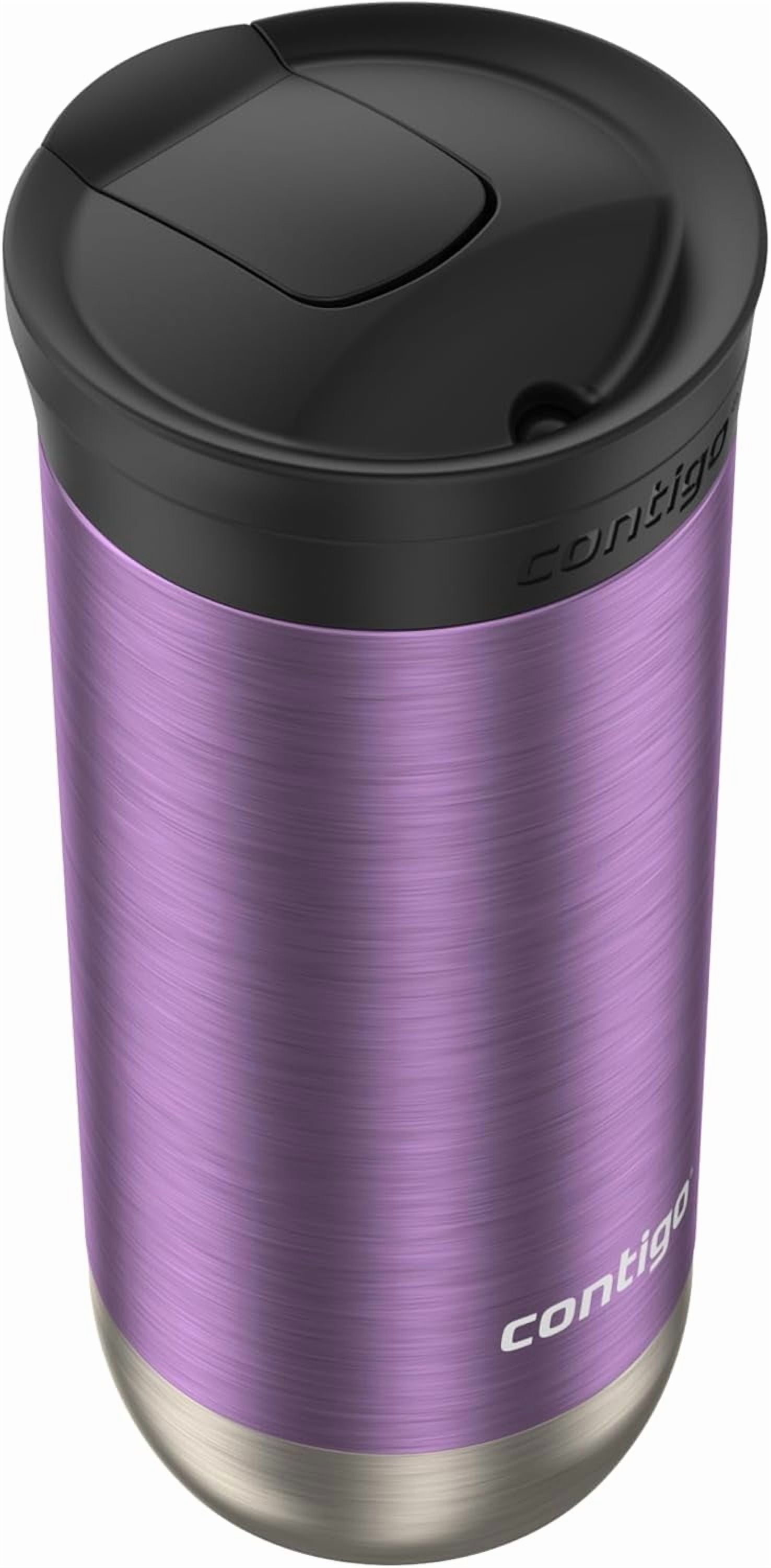 Contigo Huron SnapSeal Insulated Travel Tumbler, Purple Panzy Color 16 oz (473 mL) C070J