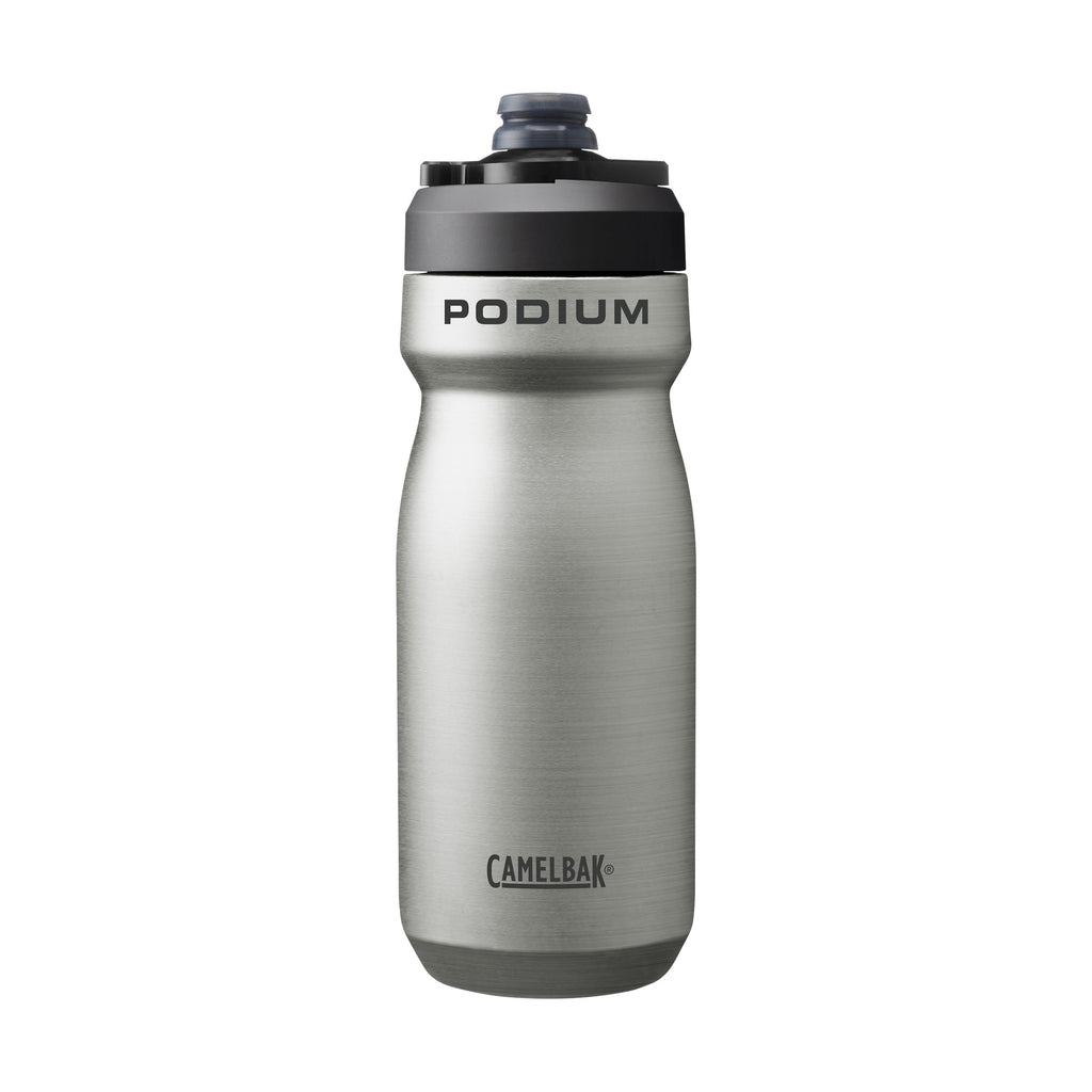 CamelBak Podium 18oz Insulated Stainless Steel Bike Water Bottle, Stainless C365M