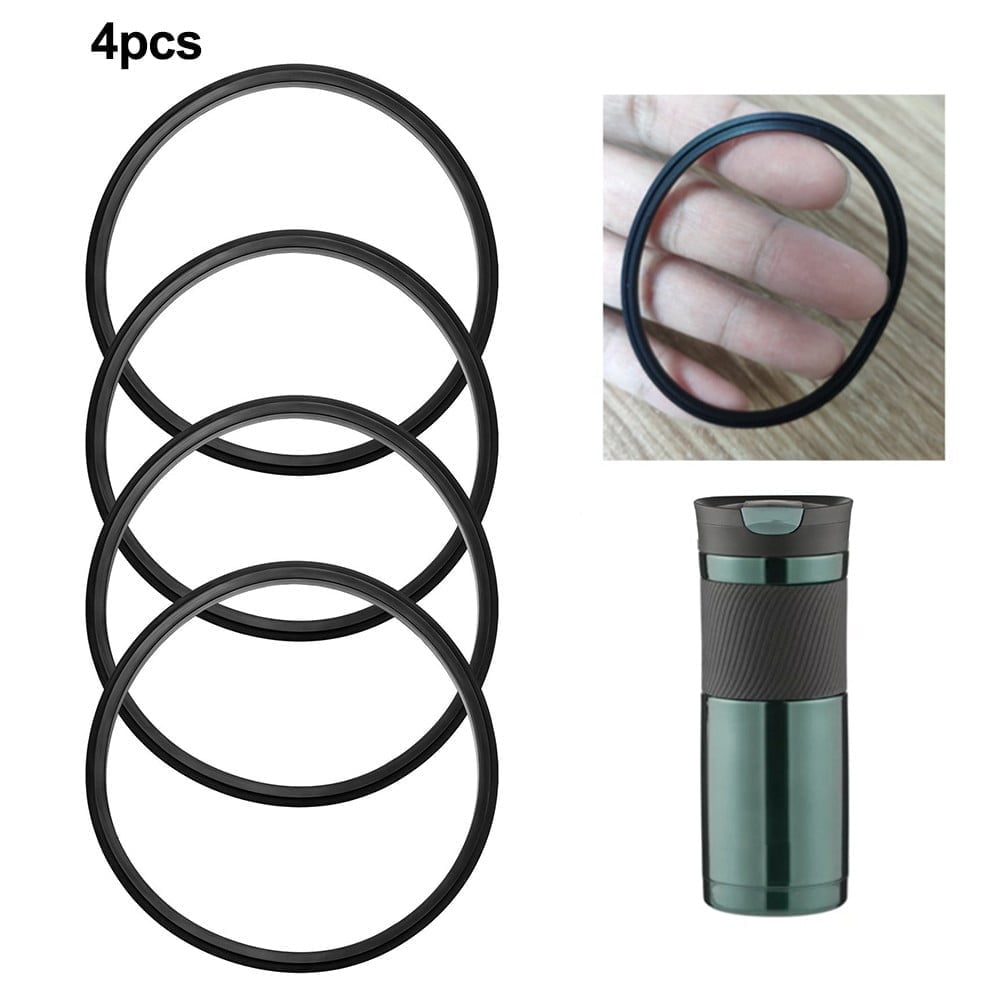 PULMCheerge 4 Pack Gaskets Compatible with Contigo Snapseal Byron Travel Mug 16oz &amp; 20oz, Replacement Rubber Seal for Contigo Snapseal Lid, Replacement Silicone Part for Contigo Coffee Travel Tumbler C125J
