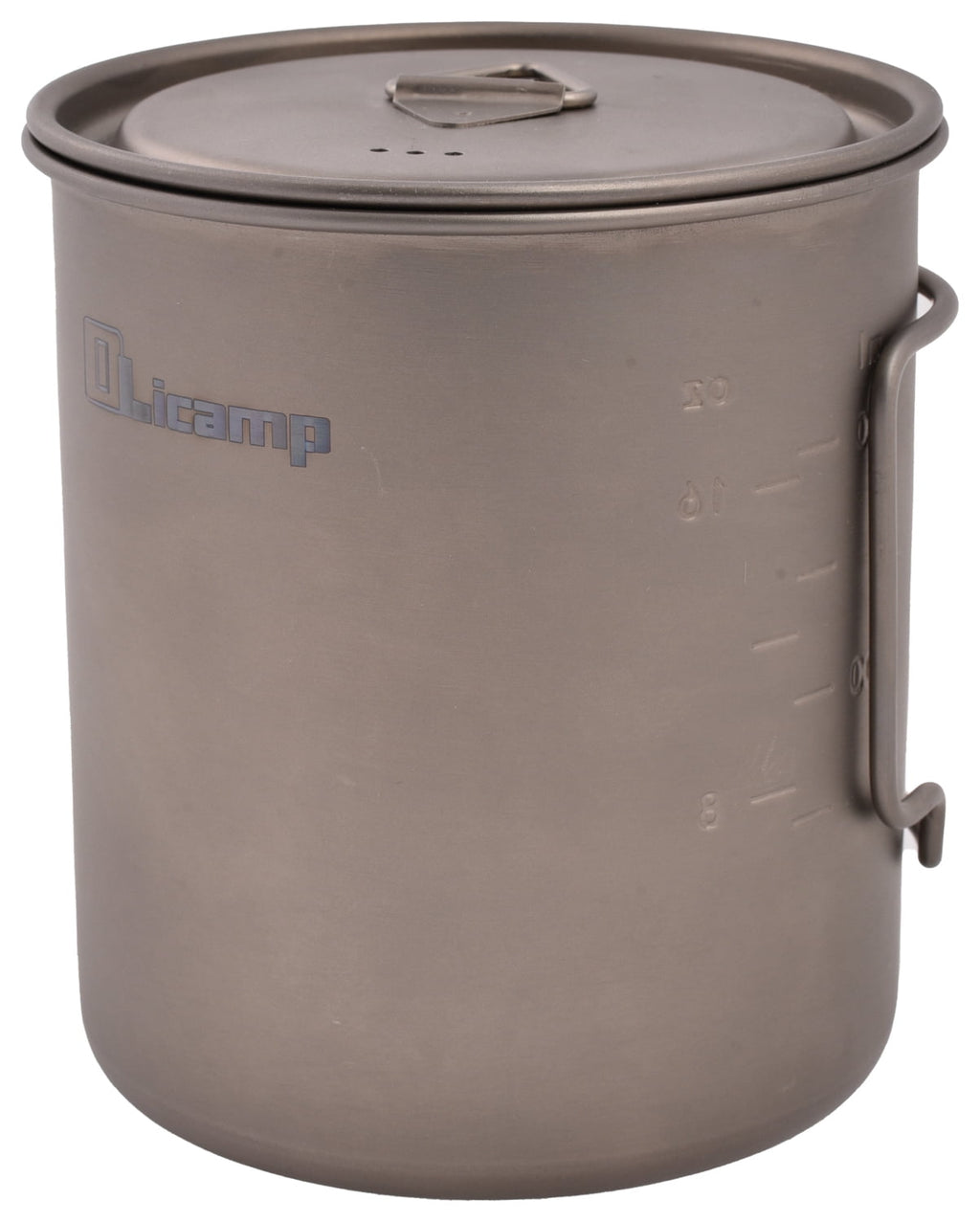 Olicamp Titanium Space Saver Mug with Lid, Nests Nalgene Bottle Inside, Lightweight and Compact, Perfect for Camping and Backpacking, 750mL C193P