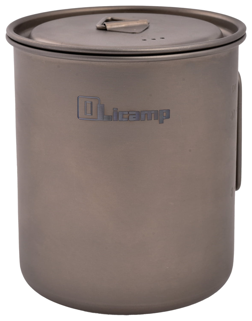 Olicamp Titanium Space Saver Mug with Lid, Nests Nalgene Bottle Inside, Lightweight and Compact, Perfect for Camping and Backpacking, 750mL C193P