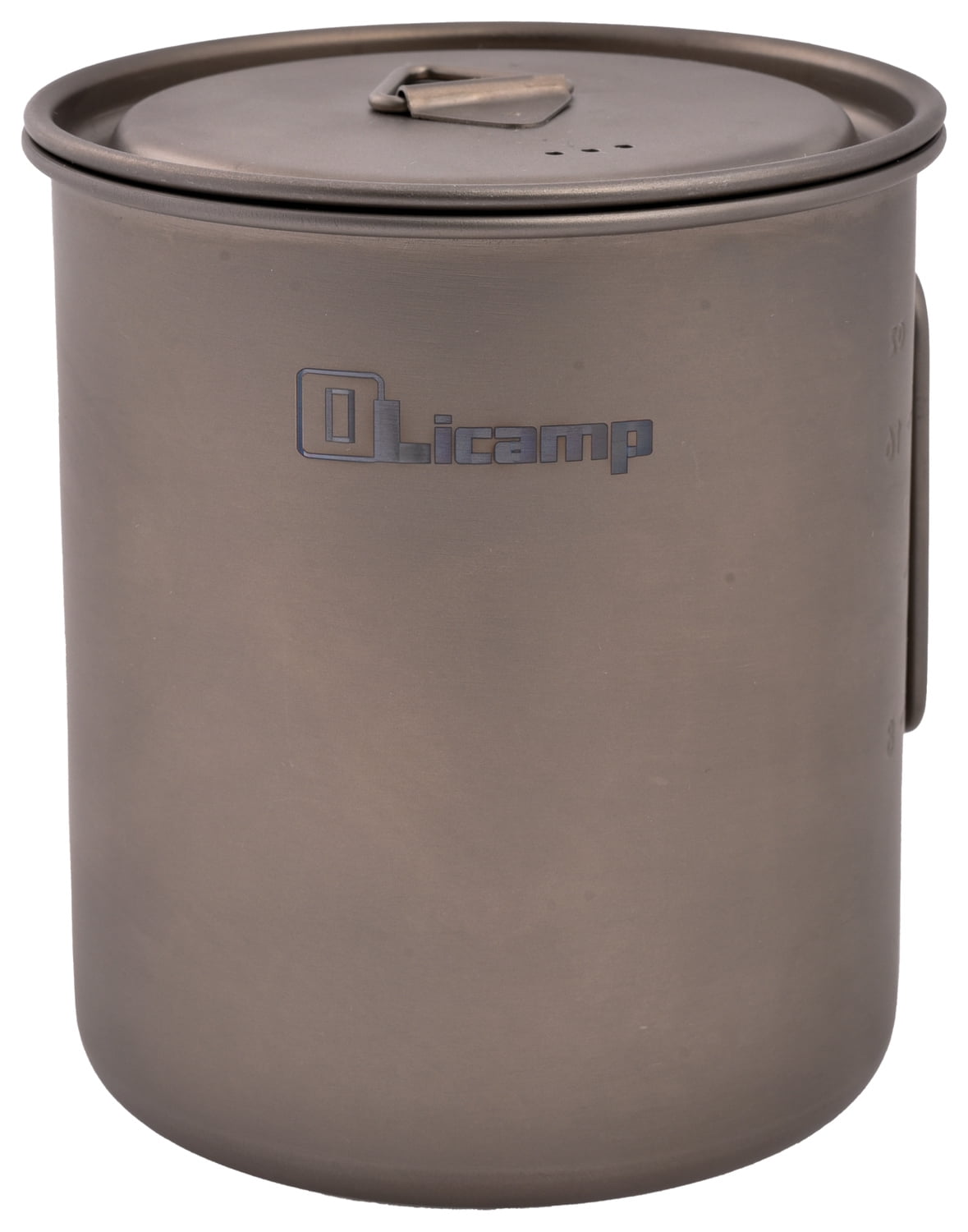 Olicamp Titanium Space Saver Mug with Lid, Nests Nalgene Bottle Inside, Lightweight and Compact, Perfect for Camping and Backpacking, 750mL C193P