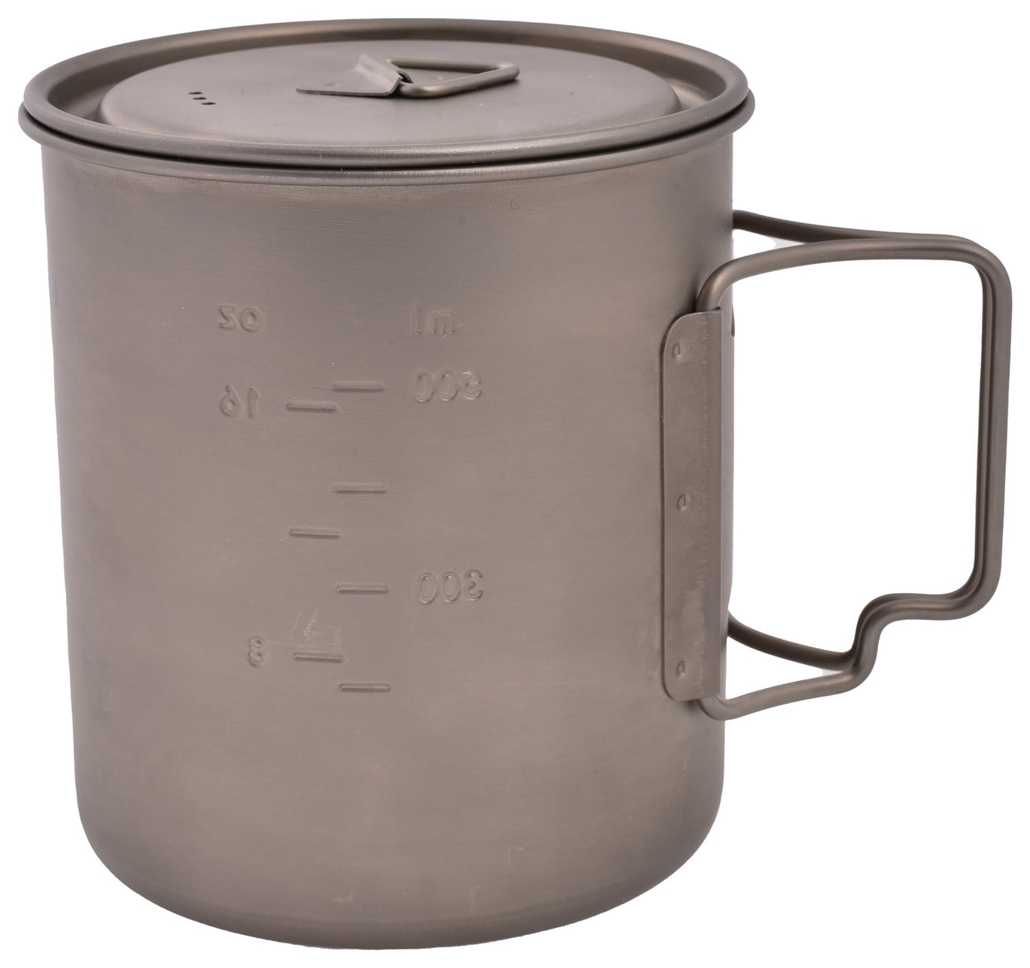Olicamp Titanium Space Saver Mug with Lid, Nests Nalgene Bottle Inside, Lightweight and Compact, Perfect for Camping and Backpacking, 750mL C193P