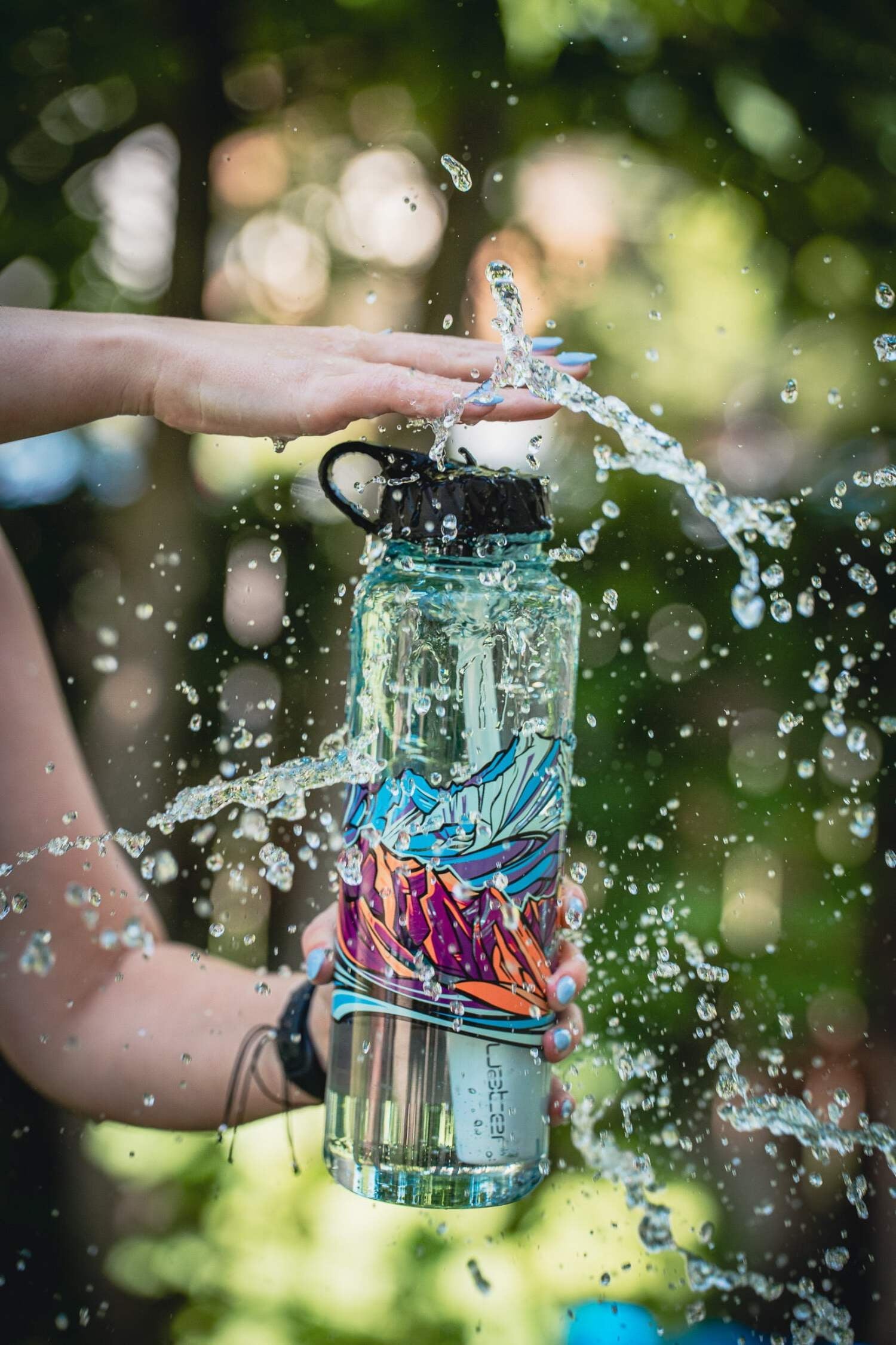 Epic Water Filters Nalgene OG Sustain Tritan USA Made Water Bottle and 75 Gallon Filter - Removes 99.99% of Water Impurities, 32oz, Leggitt Art C192W