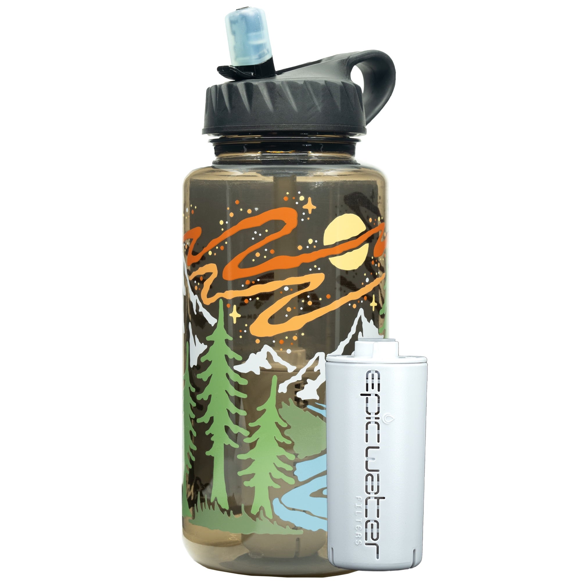 Epic Water Filters Nalgene OG Sustain Tritan USA Made Water Bottle and 75 Gallon Filter - Removes 99.99% of Water Impurities, 32oz, Atomic Child Special Edition C162N