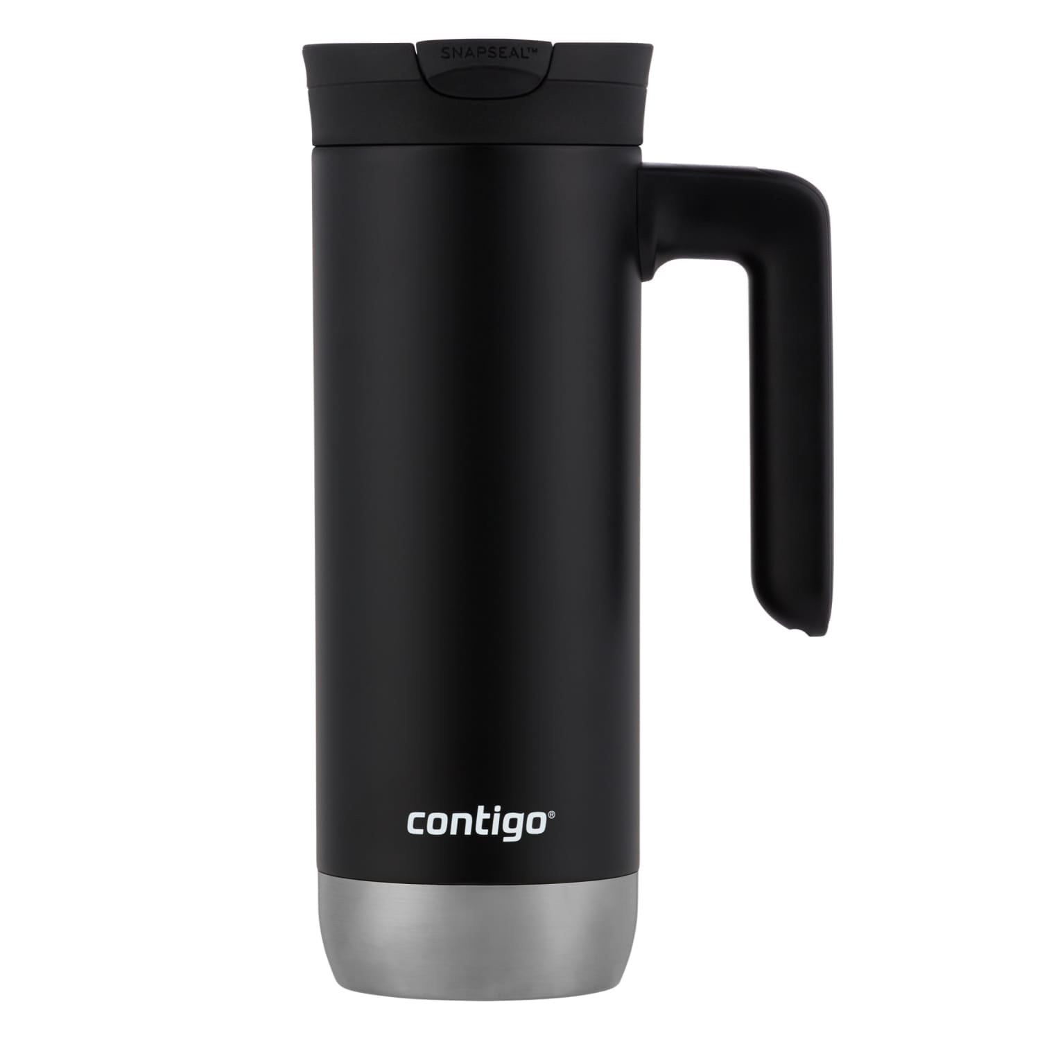 Contigo Huron 2.0 Stainless Steel Travel Mug with SNAPSEAL Lid and Handle in Black, 20 fl oz. C005N