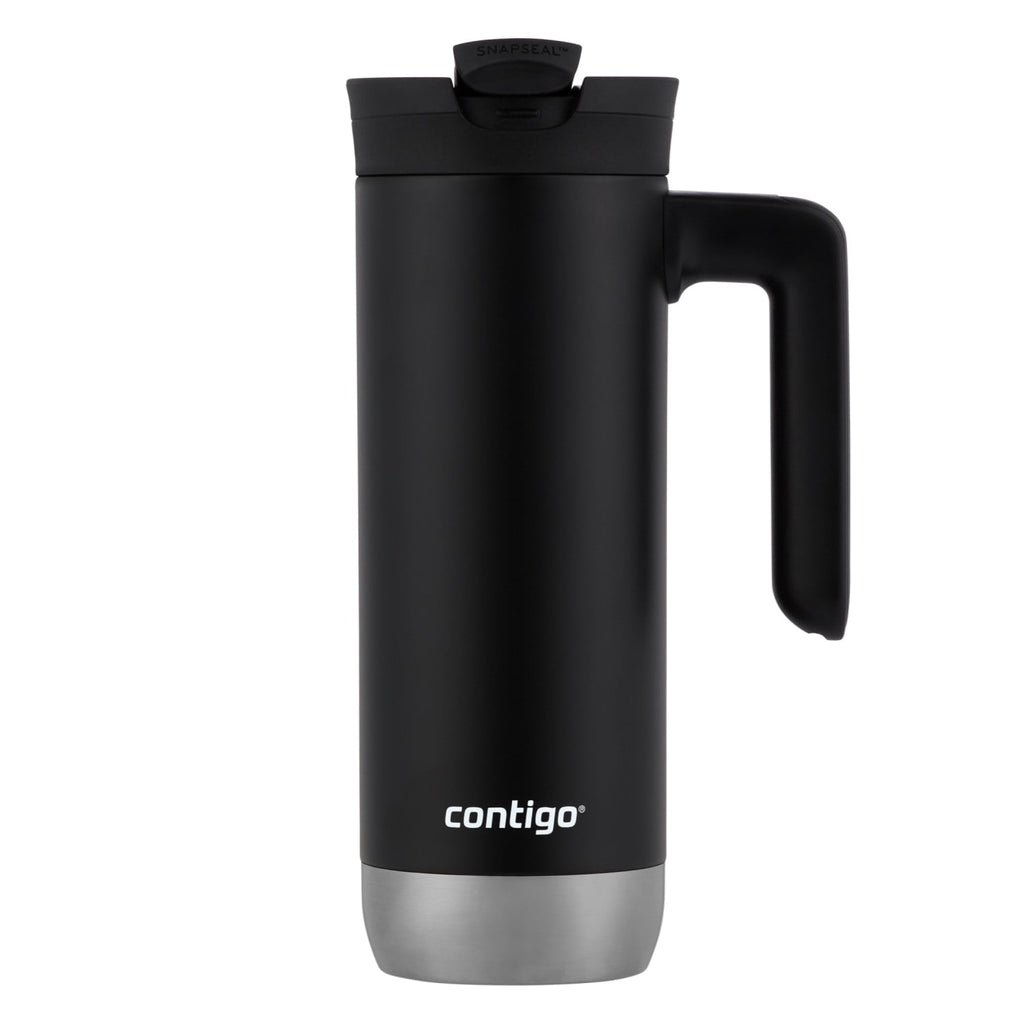 Contigo Huron 2.0 Stainless Steel Travel Mug with SNAPSEAL Lid and Handle in Black, 20 fl oz. C005N