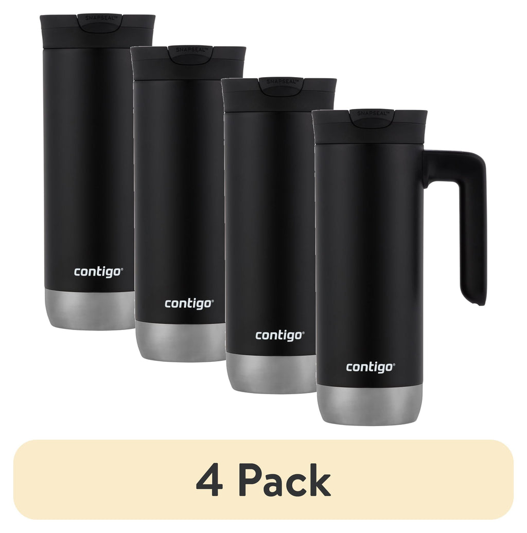 Contigo Huron 2.0 Stainless Steel Travel Mug with SNAPSEAL Lid and Handle in Black, 20 fl oz. C005N