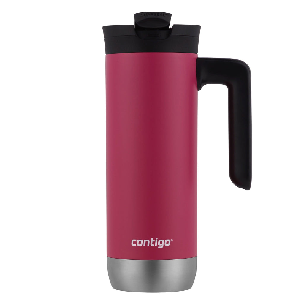 Contigo Huron 2.0 Stainless Steel Travel Mug with SNAPSEAL Lid and Handle in Black, 20 fl oz. C005N