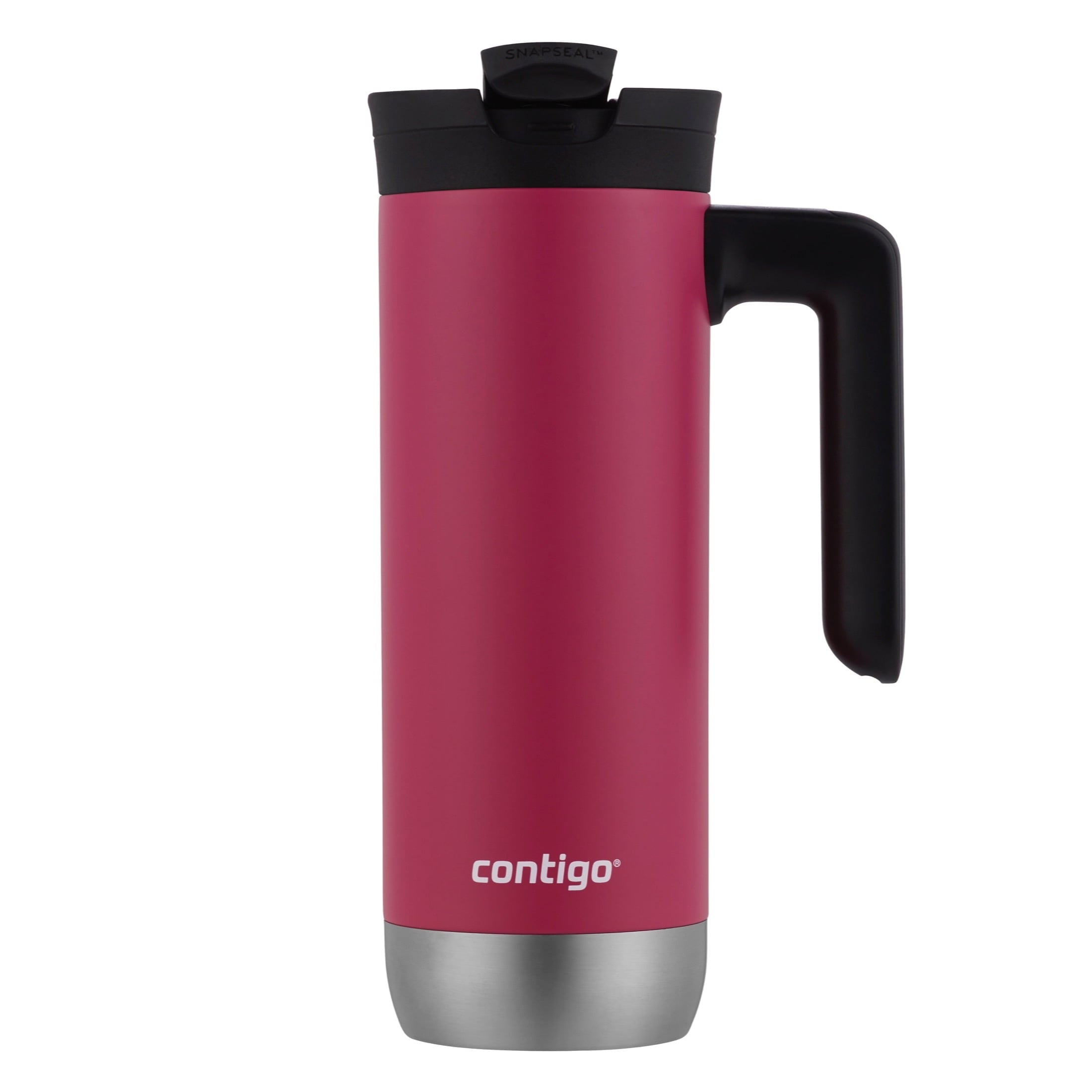 Contigo Huron 2.0 Stainless Steel Travel Mug with SNAPSEAL Lid and Handle in Black, 20 fl oz. C005N