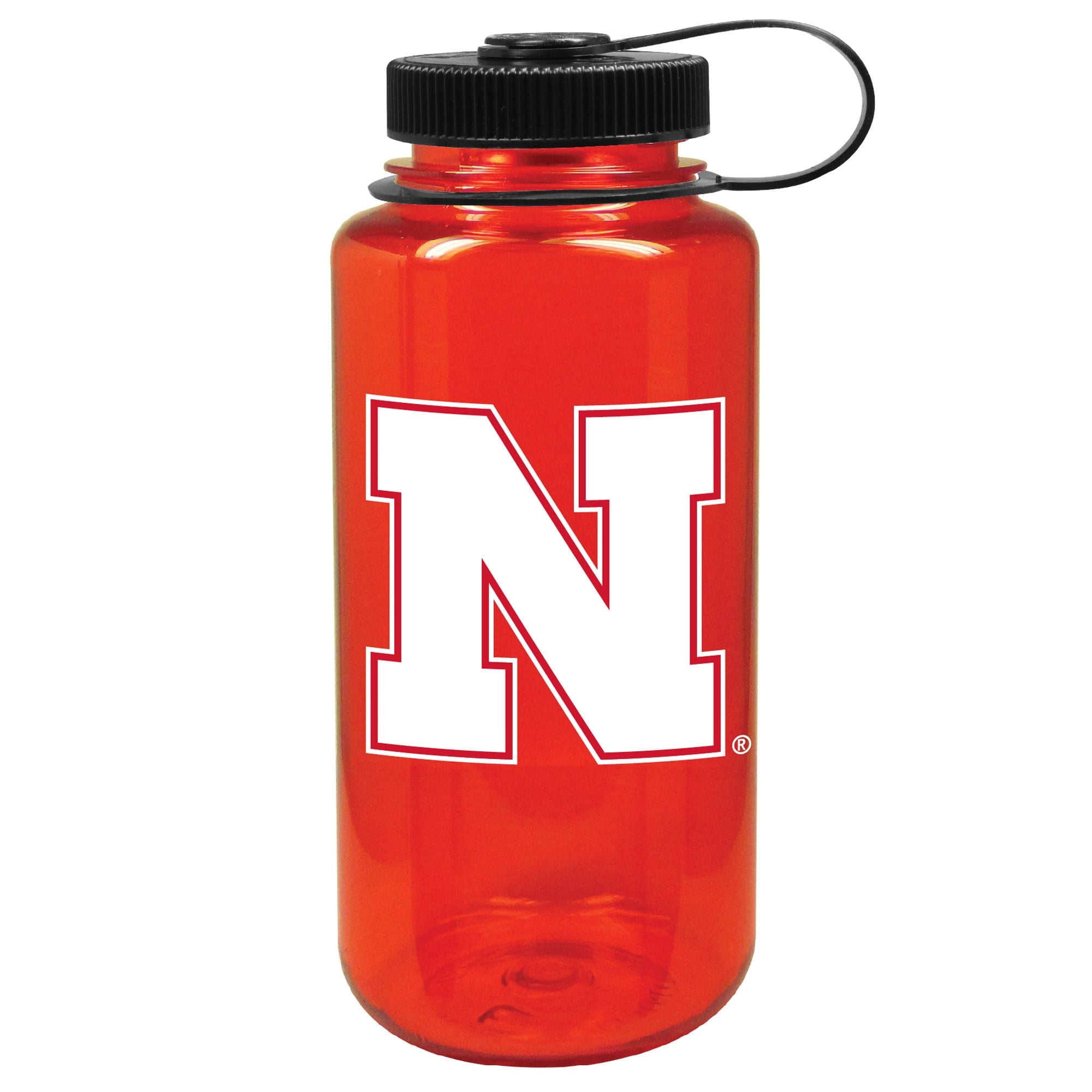 Scarlet Nebraska Huskers 32oz. Nalgene Sustainable Wide Mouth Water Bottle C179L
