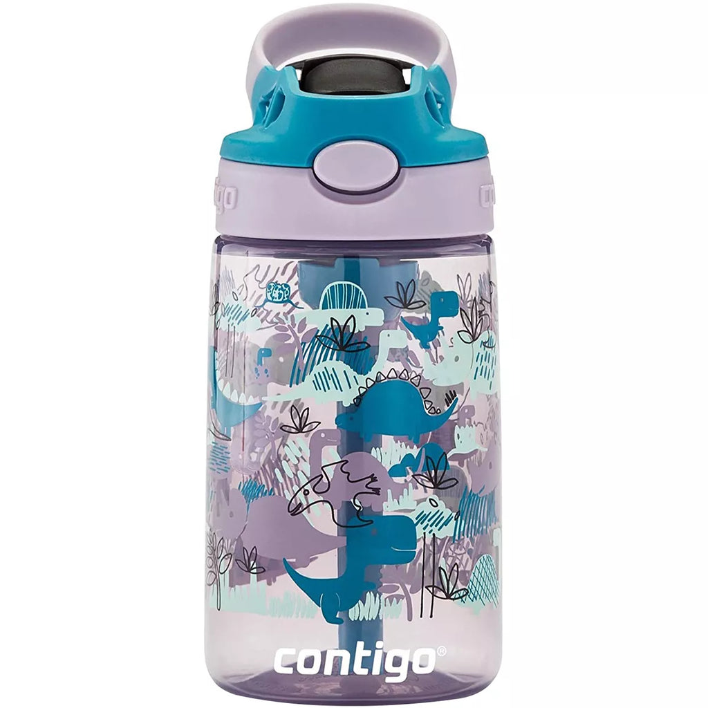 Contigo Kids Water Bottle with Redesigned AUTOSPOUT Straw, 14 oz, Grape Forest Haven C003F