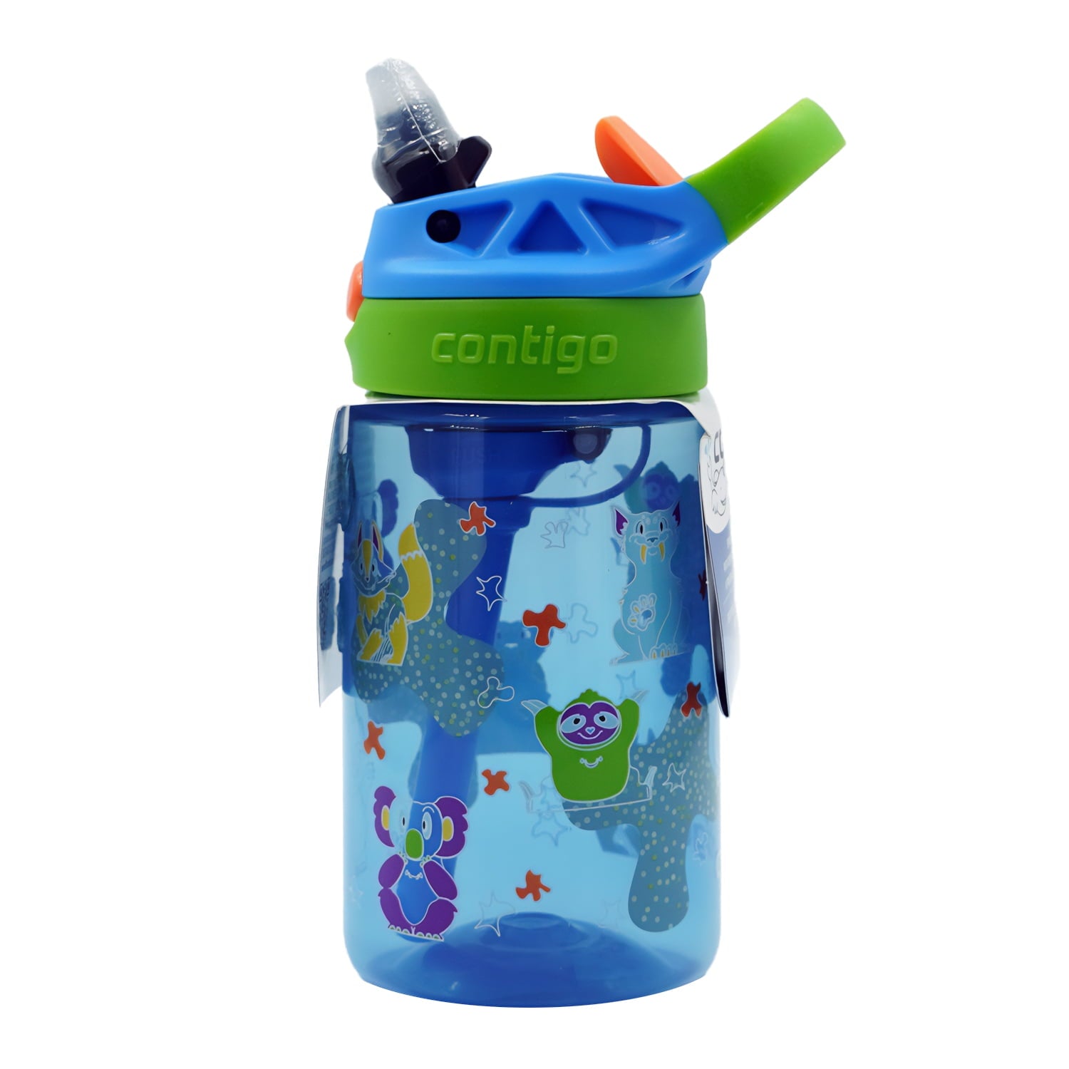 Contigo Kids Water Bottle with Redesigned AUTOSPOUT Straw, 14 oz, Grape Forest Haven C003F